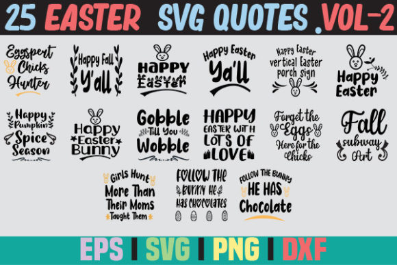 Download 25 Easter SVG Quotes.Vol-2 - Easter svg quotes Collection