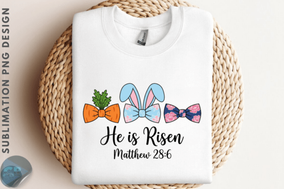 Download Easter Bow He is Risen PNG Design - Premium Bundle