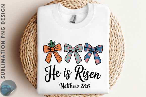 Download Easter Bow He is Risen PNG Design - Premium Resources