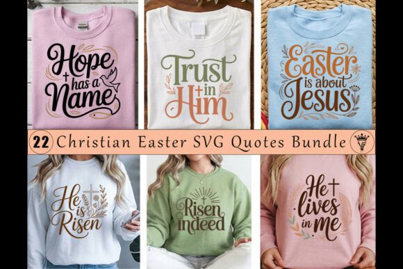 Download Christian Easter SVG Quotes Bundle - Easter svg quotes Collection