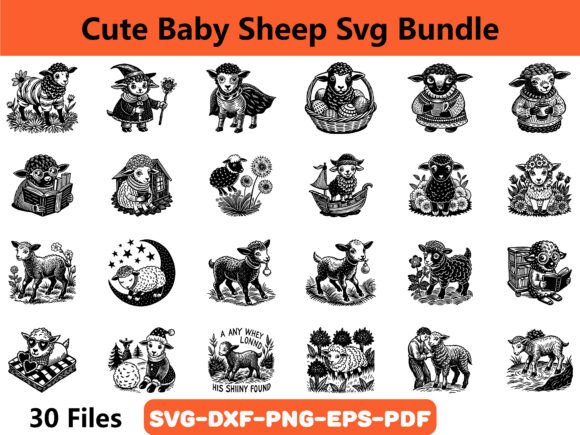 Download Cute Baby Sheep Svg Bundle - Sheep svg bundle Collection